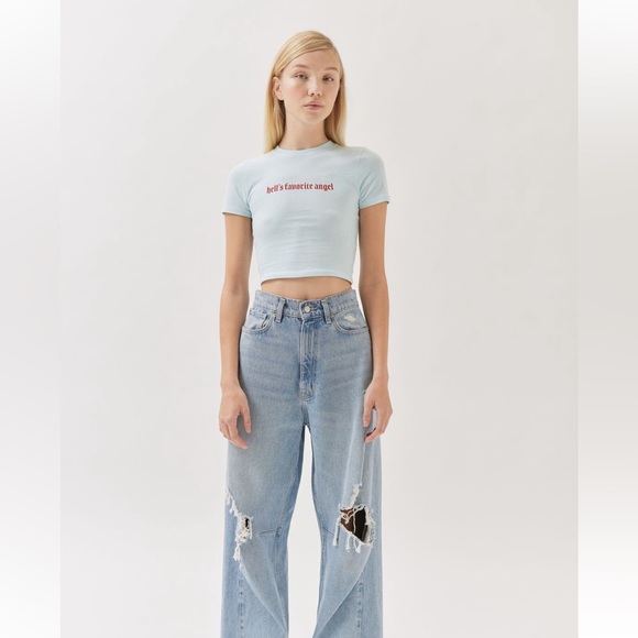 UO Hells Favourite Angel Baby Tee - Picture 4 of 6